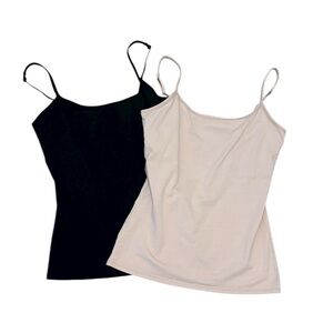 Pact Black and Tan Organic Cotton Tank Bundle L